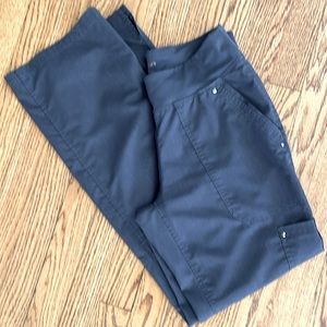 Healing Hands gray (pewter) Yoga scrub pants XS